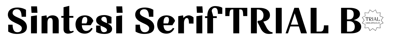 Sintesi Serif TRIAL Bold